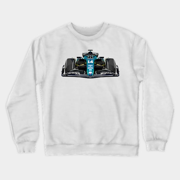 AMR23 Vector Art 14 Crewneck Sweatshirt by Worldengine